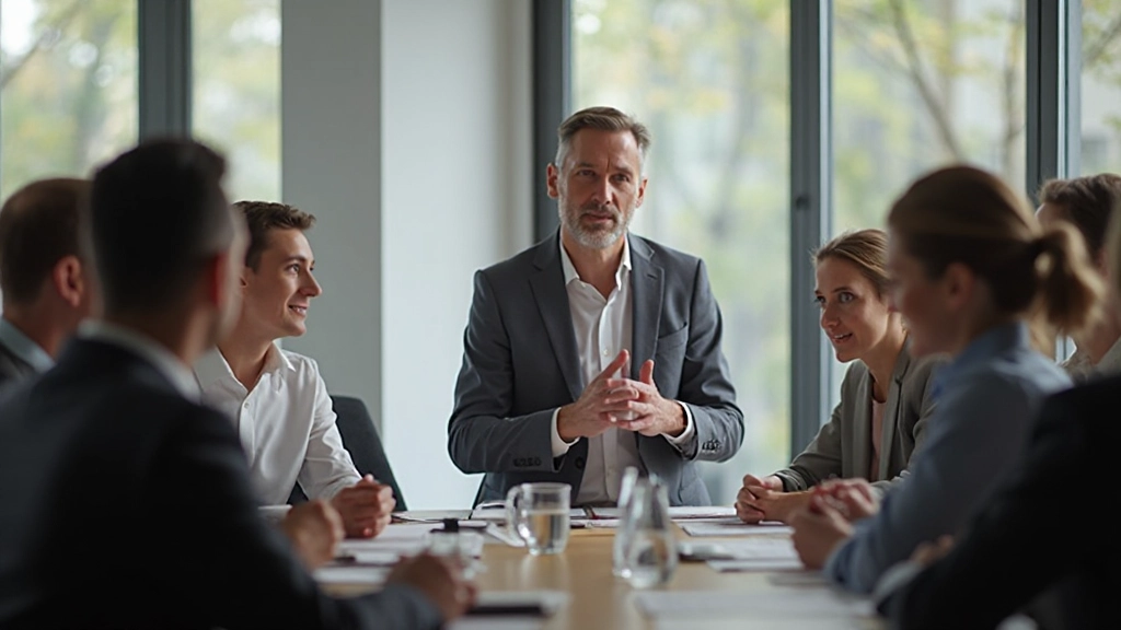 Trainers en mentors werken samen met een groep deelnemers in een interactieve workshop over besluitvorming