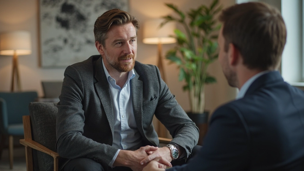 Coach die iemand begeleidt door een persoonlijk transformatieproces